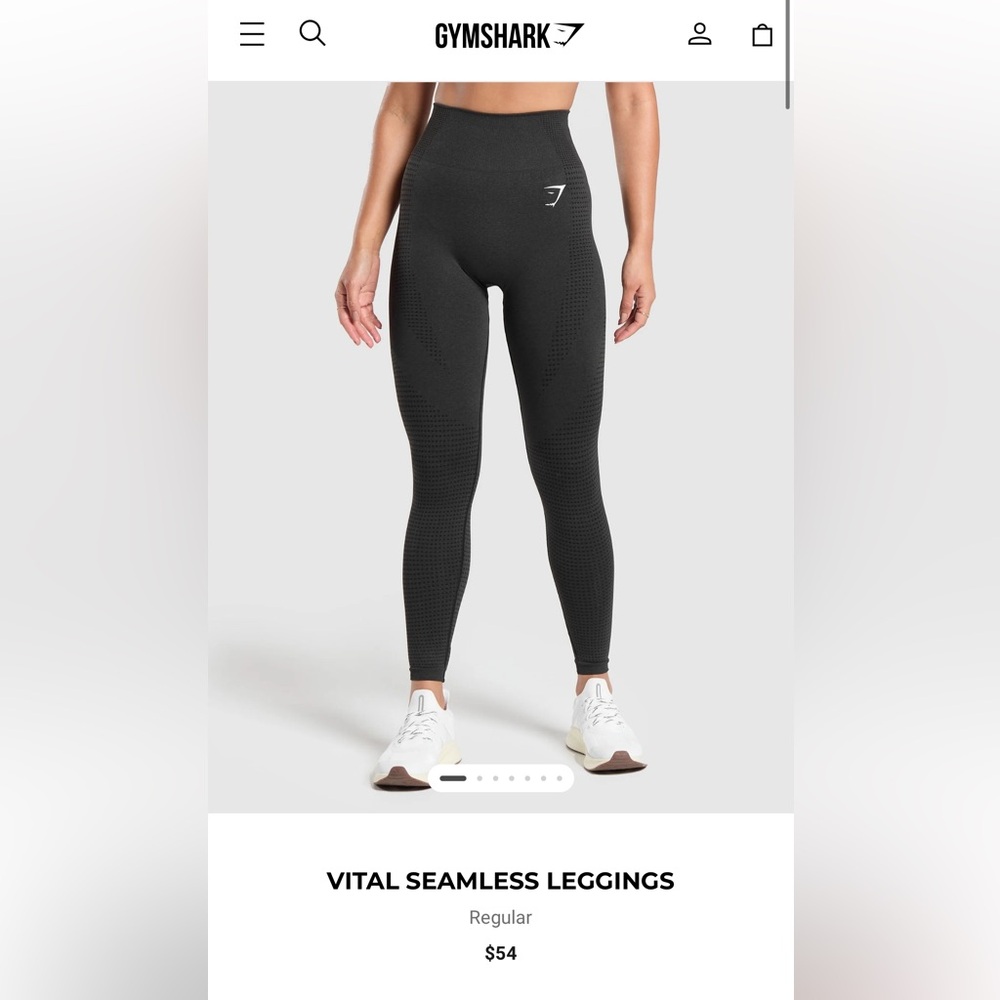 Gymshark Vital Seamless Leggings Black size large